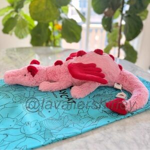 Jellycat Heart Dragon NWT Authentic